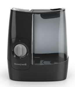 lot 314 image: Honeywell HWM845BV2 Warm Mist Humidifier with Essential Oil Cup Filter Free Black Quiet Operation, 24-Hour Run Time, ETL Listed, Medium Rooms