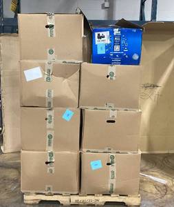 lot 22 image: PALLET OF HART Electric Lawn Mowers