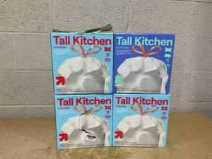 lot 101 image: LOT OF 4 up&up Tall Kitchen Trash Bags