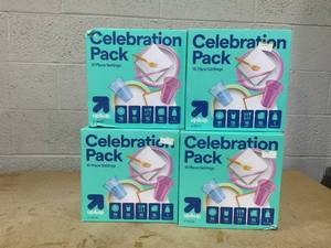 lot 122 image: LOT OF 4 up&up Celebration Packs (97 Pieces Each Box)