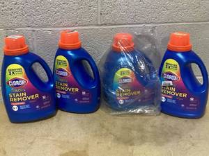 lot 221 image: LOT OF 4 Clorox 2 for Colors, Stain Remover & Color Booster