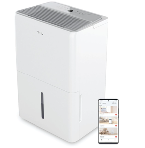 lot 19 image: TCL 4,500 Sq. Ft. Smart Dehumidifier, Energy Star, 50 Pints Per Day, Moisture & Humidity Absorber for Bedroom, Bathroom, Basement & Other Rooms, Works with AlexaGoogle Assistant