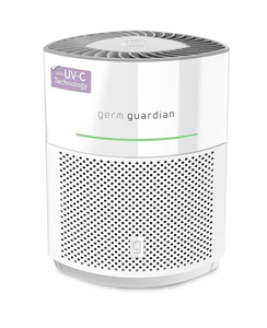 lot 72 image: GermGuardian AC3000 AirSafe Intelligent Air Purifier with 360° HEPA Pure Filter with Air Quality Sensor and UV-C Light white (Slighlty Used)