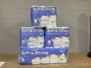 lot 137 image: LOT OF 4 up&up Soft & Strong Bath Tissue