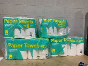 lot 138 image: LOT OF 4 up&up Paper Towels Premium Quality