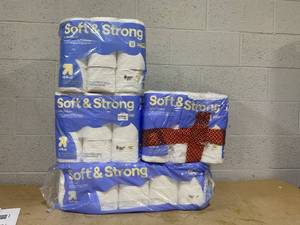 lot 141 image: LOT OF 4 up&up Soft & Strong Bath Tissue