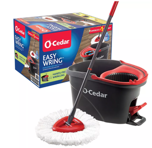 lot 163 image: O-Cedar EasyWring Spin Mop and Bucket System