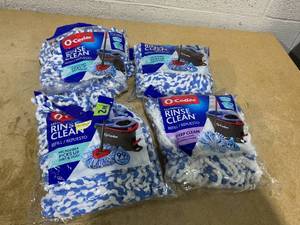 lot 240 image: LOT OF 4 O-Cedar Rinse Clean Refills (2 Per Pack)