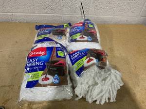 lot 241 image: LOT OF 4 O-Cedar Easy Wring Refills (2 Per Pack)