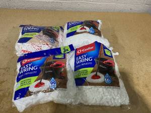 lot 242 image: LOT OF 4 O-Cedar Easy Wring Refills (2 Per Pack)
