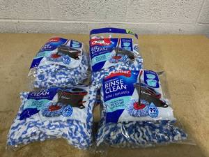 lot 243 image: LOT OF 4 O-Cedar Rinse Clean Refills (2 Per Pack)