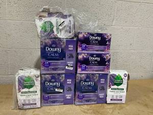 lot 184 image: LOT OF 7 Downy & Seventh Generation Fabric Softener Sheets