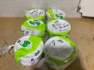 lot 322 image: LOT OF 6 Chinet Dinner Compostable Paper Plates