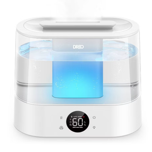 lot 160 image: DREO Smart Cool Mist Humidifier with Diffuser and Nightlight, Top Fill for Small-Medium Room -  (Used)