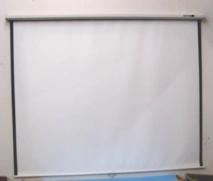 lot 71 image: DA-LITE Model B Manual Projection  Movie Screen