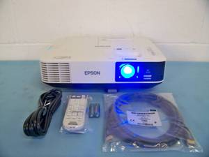 lot 9 image: Epson PowerLite 2155W (H818A) Home Theater Widescreen Full HD WXGA 3LCD 5000-Lumen Projector  Projection System