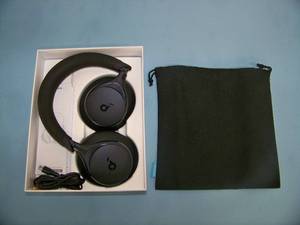 lot 31 image: Soundcore by Anker Space One Noise Cancelling Over-the-Ear Headphones in Original Box