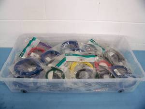 lot 38 image: Miscellaneous CAT5, CAT6, Network and Patch Cables - 16.6 lbs with packaging - NEW in packaging
