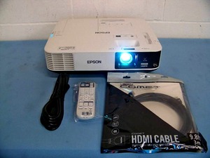 lot 53 image: Epson PowerLite 2155W (H818A) Home Theater Widescreen Full HD 3LCD 5000-Lumen Projector  Projection System with Remote Control and HDMI Cable