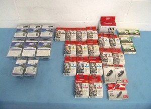 lot 78 image: Miscellaneous Canon and Hewlett Packard (HP) Color Printer Cartridges - NEW in packaging