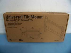 lot 99 image: Premier Low-Profile Universal Tilt Wall Mount P2642T for 26 - 42 Televisions  TVs  Monitors - NEW in Original Box