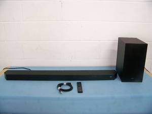 lot 59 image: Samsung Q-Series HW-Q60CF 3.1.2 Ch Soundbar with Wireless Subwoofer (PS-WF600T) - in Original Box