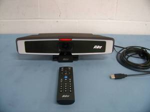 lot 101 image: AVer VB130 4K Conference Videobar with Built-in Lighting and Audio with Remote Control - lists for $850 online