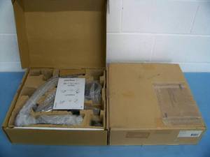 lot 115 image: (2) Peerless-AV LCT620A Desktop Monitor Arm Mount for up to 29 Monitors with Extension - Clamp-On Base - NEW in Original Boxes