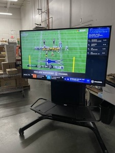 lot 116 image: 65 LG Electronics 65UK6300PUE 4K Ultra HD SMART Television  TV  Display Monitor with Chief Fusion Pro Rolling Mobile AV Cart