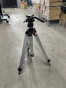 lot 117 image: Manfrotto  Bogen 3046 Professional Video  Photography Multistage Tripod with 3063 Mini Fluid Video Tripod Head & Pan Bar  Arm