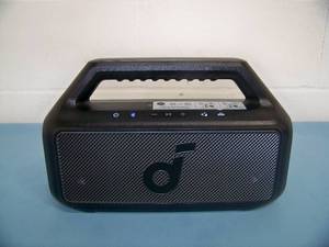 lot 110 image: SoundCore Boom V2 Portable Waterproof 80-Watt Bluetooth Speaker  Audio System - in Original Box
