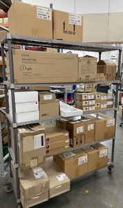 lot 127 image: LARGE Lot of NEW and Open Box Professional Audio & Video Items and Equipment