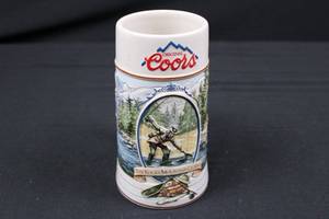 lot 7 image: Coors 95353 Rocky Mountain Legend Series Stein - Original Coors Mug
