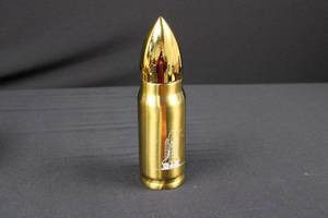 lot 14 image: Gold Rocket Design Stainless Steel Water Bottle - Insulated Travel Bottle