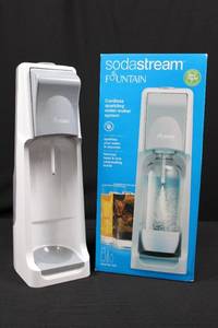 lot 51 image: SodaStream Fountain Starter Kit - CO2 Cylinder Included - Countertop Sparkling Water Maker