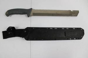 Camillus Survival Knife - Fixed Blade With Serrated Back Saw Edge 18.5