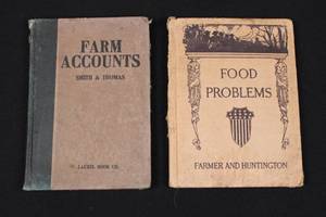lot 129 image: Farm Accounts (Smith & Thomas) & Food Problems (Farmer & Huntington) - Vintage Books