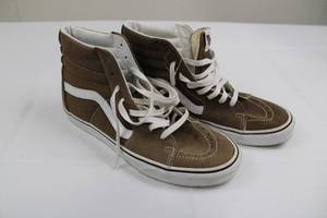 lot 138 image: Vans Brown Suede High-Top Sneakers - US Mens 10  UK 9  EU 43
