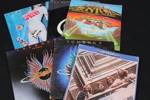 lot 159 image: Vinyl LP Collection - Boston, Journey, Eagles, Rolling Stones (6 Records)