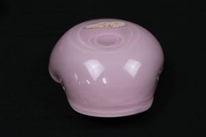 lot 182 image: Mid Century Modern Italy Art Glass Pink Gold Leaf Bullicante Bowl 7 x 6 x 2