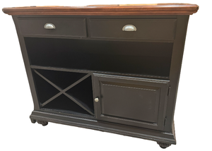 lot 14 image: Salem Creek SideboardServer - Black & Oak