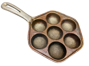 lot 44 image: Cast Iron Danish Pancake Pan