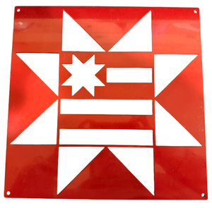 lot 43 image: Metal Barn Quilt Decor