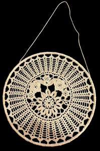 lot 34 image: Crochet Mandala Wall Hanging