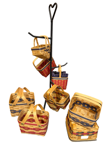 lot 78 image: Set of 8 Bradford Wee Baskets & Hanging Tree