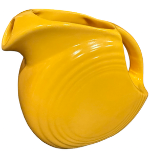 lot 5 image: Yellow Fiesta Disk 6 Pitcher