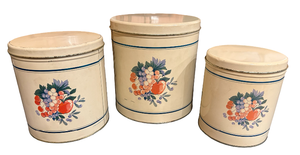 lot 98 image: Set of Three Metal Nesting Canisters