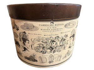 lot 99 image: Vintage Victorian Style Hat Box