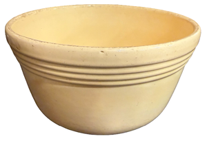 lot 101 image: Vintage Cream Stoneware Bowl