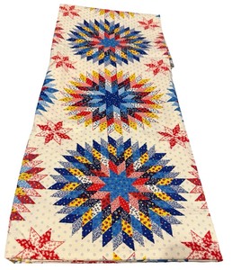 lot 10A image: Starburst Quilted Pattern Fabric